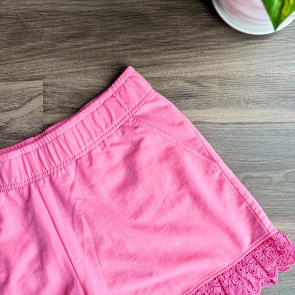 Lilly Pulitzer 5" Kylar Ruffle Hem Knit Shorts in Pink Shady – Size S - Picture 9 of 15
